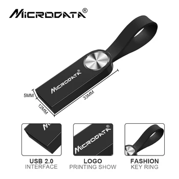 С ключодържател Pen Drive 16GB 32GB 8GB-4GB Metal stainless Steel Flash Drive USB 2.0 Pendrive Memory Stick Памети Usb Flash Drive