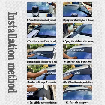 За Skoda Kodiaq Car Sticker Стайлинг Decoration Стикери На Предното предното стъкло на превозното средство не позволяват на Отразяване на Слънчева Светлина Аксесоари