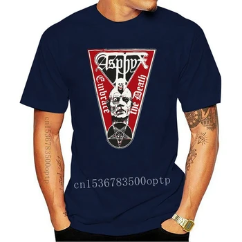 ASPHYX Women Lady Black T-shirt Metal Tee Shirt Embrace the Death Gorguts