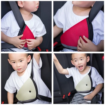 Baby Child Protector Седалките Автоаксесоари Устройство За Регулиране На Колана На Колата През Триъгълник Регулатор На Предпазен Колан Pad