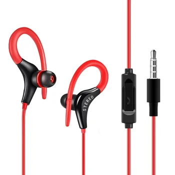 Roreta Жични Слушалки 3.5 мм earloop Стерео Спорт Бягане Музика на Слушалки с микрофон За Xiaomi Huawei Смартфон