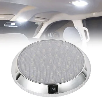 46Led Car Round Ceiling Light Гальванический Авто Купол на Покрива Лампа Вътрешна Крушка Лампа За Четене 12V 5W Автомобилни Осветителни Аксесоари