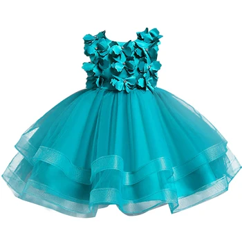 Baby Girl dress 2021 new Christmas Day party танцово шоу вышитое жаккардовое облечи Момиче Birthday Party Евхаристия бисерное рокля
