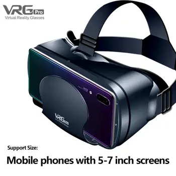 3D VR Очила VRG PRO Виртуална Реалност на цял Екран За 5-7 Сантиметра VR Очила Смартфон Широкоъгълен Преносим Каска Реалността Подарък