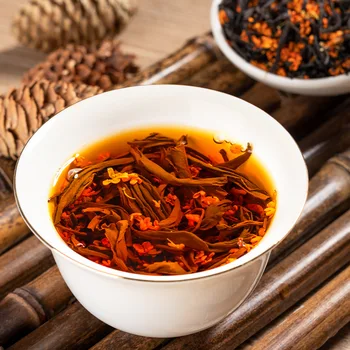 2021 Черен Китайски Чай от Османтус Лапсанг Сушонг Некопченый Аромат Ча 250 гр