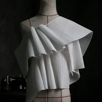 1Y/лот off white плиссированная лейси украса сватбена рокля, аксесоари, направи си сам ръчно изработени декоративни пола материал
