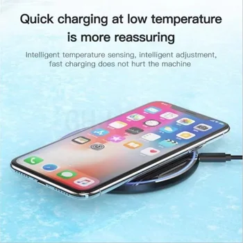 15 Вата Безжично Зарядно за iPhone 13 12 XS Max X XR 8 Plus 10w Бързо зарядно устройство ще захранване на таблото за Ulefone Doogee Samsung Note 9 Note 8 S10 Plus