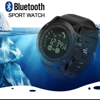 За SPOVAN Bluetooth Мъжки Часовник Модерен спортен Часовник Водоустойчив Многофункционален дигитален Часовник За Relogio Feminino PR1