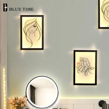 Стенен Лампа LED for Home Indoor Lighting Живопис Living Room Decoration Bedroom Wall Светлини for Bathroom