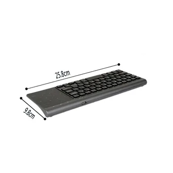3C Hot New 2.4 G Mini Wireless Keyboard With Тъчпад Numpad 59 Keys For Windows PC Laptop Ios Pad Smart TV HTPC IPTV Box Android