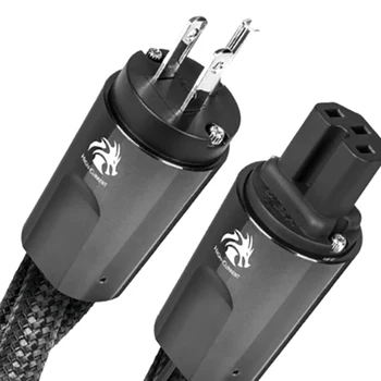 HiFi Аудио Audioquest Dragon Source EU/US Plug Adapter Connector захранващ Кабел за Променлив Ток, За да Усилительной Акустична Система