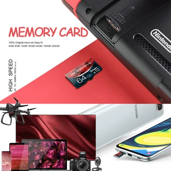 Оригинален U1-U3 Class 10 High Speed Micro SD Card 8gb 16gb 32gb 64gb 128gb TF card Flash карта за смартфон Безплатна доставка