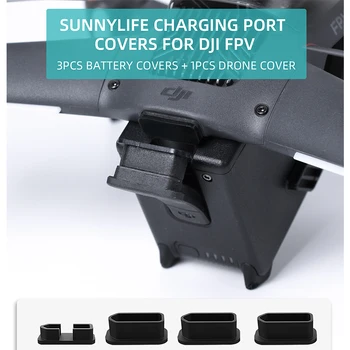 Прахоустойчив Plug Силиконов Защитен Калъф За DJI FPV Drone Battery Charge Порт Протектор за DJI FPV Drone Accessories