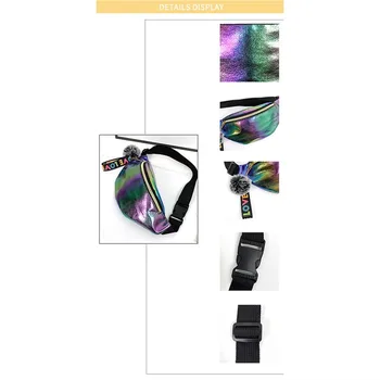 Дамски Модни Чанта Кожена Поясная Чанта Цвят на Полумесец Чанта Куриерски Чанти Мобилен Телефон Промяна на Карти Джоб#y30