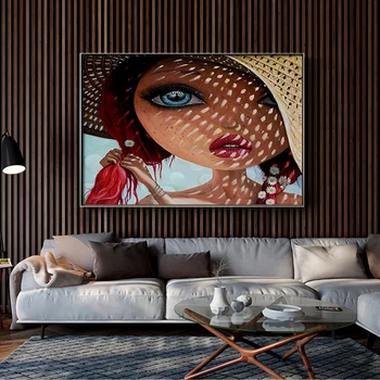 Nordic Modern Style beauty Characters Colorful Платно Живопис Print Poster Decor Wall Art Pictures For Living Room, Bedroom