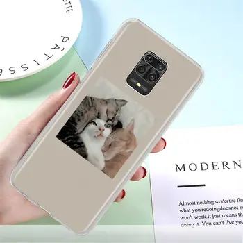 Сладък Котки Калъф за телефон Xiaomi Redmi Note 9S 8T 6 7 8 Pro 9 Pro 9А 9В 6A 7A 8A K20 K30 Pro Твърд Калъф