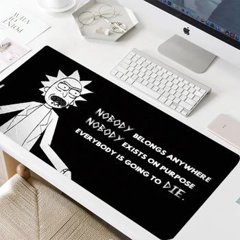 2021 Аниме Morty Gaming Мишка Large Locking Edge да Speed Game Gamer Mouse Pad Soft Laptop Notebook Mat for CSGO .