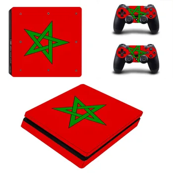 Мароко Национален флаг PS4 Slim Skin Стикер Стикер за PlayStation 4 Конзола и контролер PS4 Slim Етикети Винил