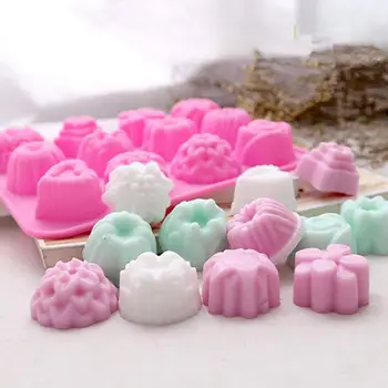 Творчески 2 В 1soap Мухъл Силиконови Форми За Печене на кекс Силиконови Форми за Торта 3D Форми във формата на цвете Бонбони, Сапун Мухъл Инструменти За Производство на DIY