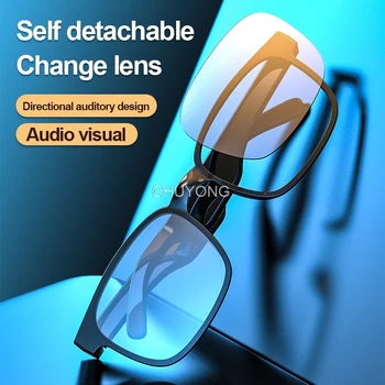 CHUYONG TWS Bluetooth Слушалки Каране Мотоциклетни Очила Слънчеви очила с MP3 Телефон Мотор Спорт На Открито Бягане
