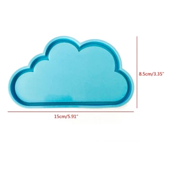 Направи си САМ Cloud Shape Resin увеселителен парк Мухъл Cloud Design Тава Силиконова Форма на Ръчно изработени Епоксидна Смола Украса Cloud Shape Resin Мухъл Инструменти