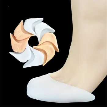 2 елемента Силиконов Гел Носни Възглавнички Балет Hallux Valgus Ортопедични Скоби Обувки Подложки За Грижа За Краката Бурсит на Крака Безплатен Протектор за Възглавница Тампон за Вмъкване
