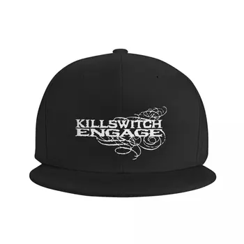 Killswitch Engage Logo 3 Black Rock Band Music Бейзболна Шапка Панама Шапка Кофа Шапка За Бейзбол, Къдрава Перука