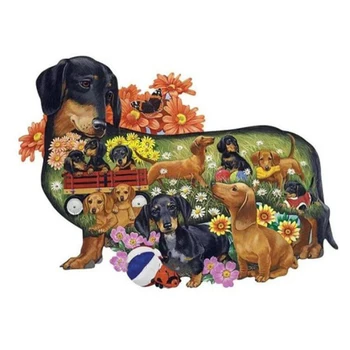5D Сам Diamond Живопис dachshund puppy Garden dog 3d Picture of Rhinestones Diamond Embroidery Mosaic full стоунс 
