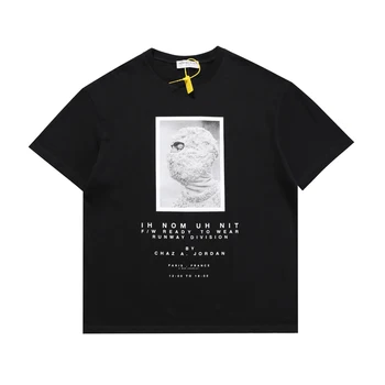 Hip Hop ih nom ъ nit ПОЗА T-тениски 2021new Summer Style Men Women Pearl Mask Printed street style Top Tees