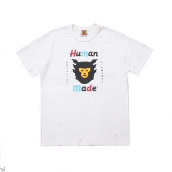Humanmade T Shirt Fashion Korea Men Women Casual Human Made T-shirt Цветни буквално принт