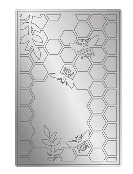 2021 AliliArts Metal Cutting Умира Honeycomb panel сам Scrapbooking Photo Album Декоративно щамповане PaperCard Crafts Die