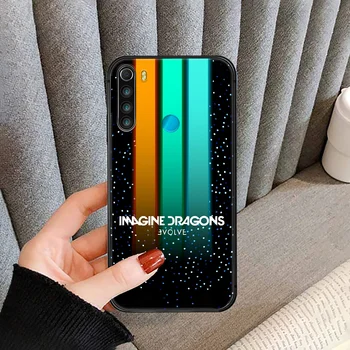 Imagine Dragons Band Калъф за вашия телефон, Калъф за Xiaomi Redmi Note 3 4 4X 5 6 7 8 9 Pro T S Max black Etui Tpu Waterproof Живопис