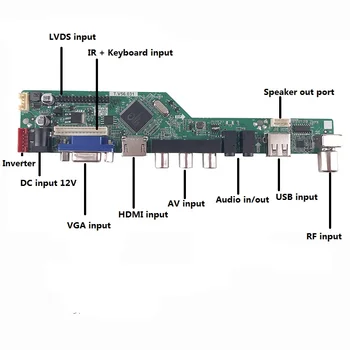 Kit LP141WX3 TL Remote LED AV LCD 1280x800 Audio Panel Display TV Controller Board HDMI-съвместими VGA Екран USB монитор 14.1