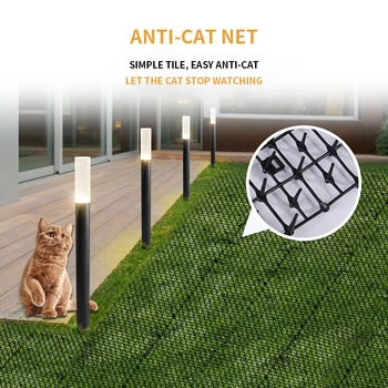 Pet Products Anti-Cat Net Repelling Cat Pad Protecting Flowers Anti-Dog Soft Sting Safety Пет Fence Бъни Cage Black Cat Door