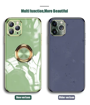 Оригинален Силиконов Калъф за iPhone 12 12 Pro Max 11 Pro Max Case For iPhone 12 mini luxury Plating Phone Case for iphone11 Cover