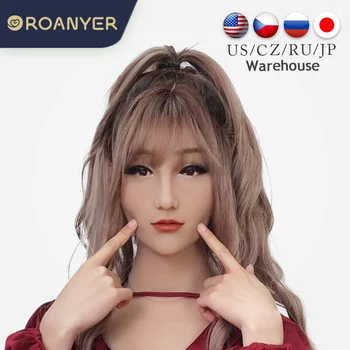 Roanyer Silicone May Mask Crossdressing Male To Female Masken For Transvestite Women Cosplay Секси Lubomir Drag Queen Crossdresser