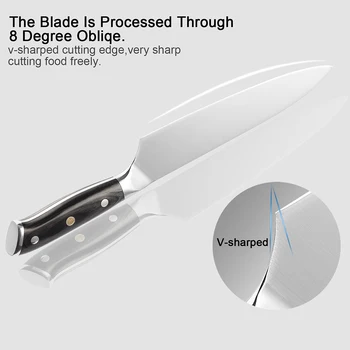 XITUO Кухненски Нож Набор от Японска Секира Нож Сантоку Остър Програма Обезкостяване Ножове От Неръждаема Стомана 7CR17 Инструменти За Приготвяне на Храна