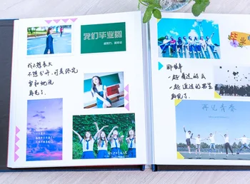 Китайски Стил Самоклеящийся Албум За Scrapbooking Ретро 18 Инча направи си САМ Ръчно изработени Instax Album Двойка Мемориалната Книга Идеи за Подарък За Рожден Ден