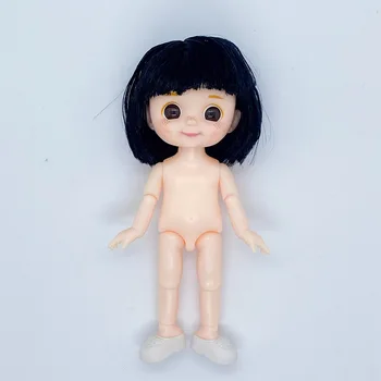 16 см BJD Кукла 13 Съчленени Кукла Сладки Петна Трапчинки Къса Коса Кукла с обувки Голото Тяло за Момичета направи си САМ Играчка Модерен подарък