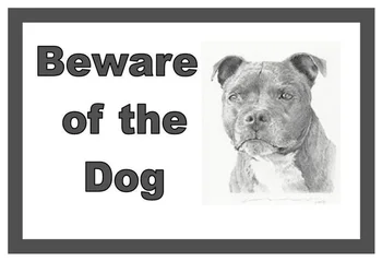Стафордшир териер Пазете се от Кучета Дизайн Метална Врата е Знак Куче Лидице Знак за Декорация на дома
