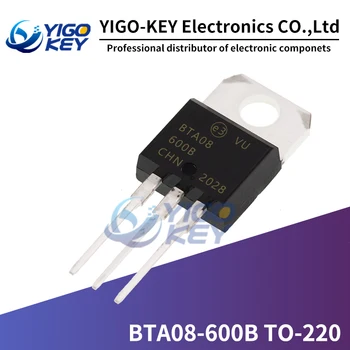 10ШТ BTA08-600C BTA08-600B TO-220 BTA08600B BTA08600C TO220 Транзистор Нов и оригинален БЕЗПЛАТНА ДОСТАВКА