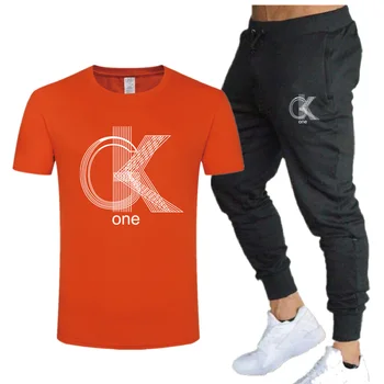 2021 Hot-Selling Summer GK T-Shirt Pants Set Casual Марка Fitness Jogger Pants T Shirt Hip Hop Fashion Мъжки спортни костюми