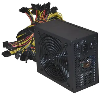 1800W ATX Modular Mining PC Power Supply Подкрепя 6 графични карти 160-240V Power Supply Mining Machine Support