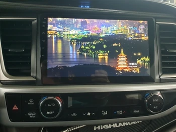 2 Din Стерео Приемник За Радио Главното Устройство Аудио За Toyota Highlander 2013-2018 Android Автомобилен Навигатор Мултимедиен Плеър Безплатна Карта