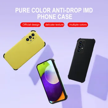 ДЗП PC Solid Matte Color Protect Shell for Samsung Galaxy A12 A22 5G A32 A42 A52 A72 A21S A51 A71 A 12 22 32 42 52 72 2021 Case