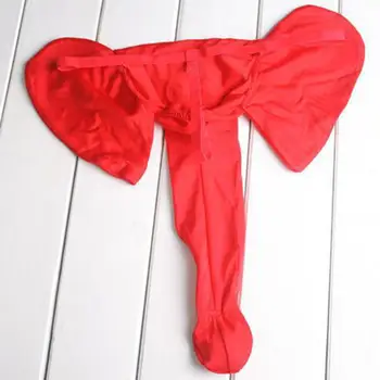 Мъжка мода Секси Дълга, Издута Чанта Гащи, Бельо Слон Канал Гащи сексуальныее костюми