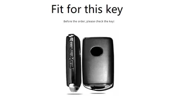 Кожен Калъф За Ключове на Автомобила Калъф За Mazda 3 Алекса CX4 CX5 CX8 2019 2020 3Button Smart Remote Car Key