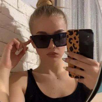 New Mirror Fashion Brand Designer Cat Eye Women Слънчеви очила Female Black Lady Sun Glasses Small Oculos Feminino De Sol