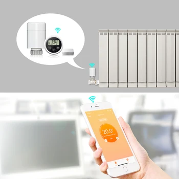 Zigbee WIFI Smart Thermostat който има Радиатор Програмируем Регулатор Регулатор на Температурата на Гласово Управление За Sasha Алекса Google