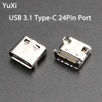 YuXi Type-C USB 3.1 кабел за зареждане Порт Конектор Контакти Мъжки Micro Jack 24Pin USB Data Dock Ремонт, Резервни части
